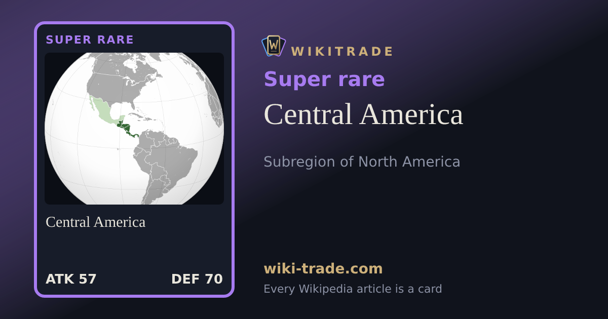Central America — Super rare card