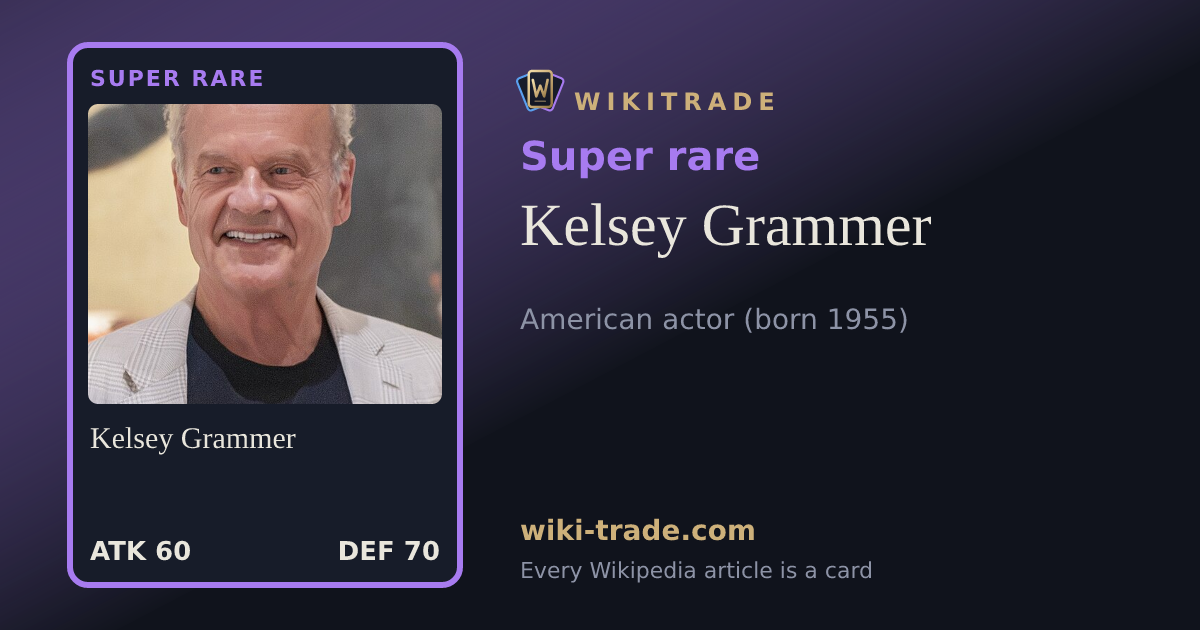 Kelsey Grammer — Super rare card