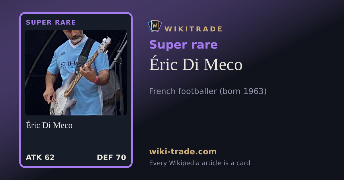 Éric Di Meco — Super rare card