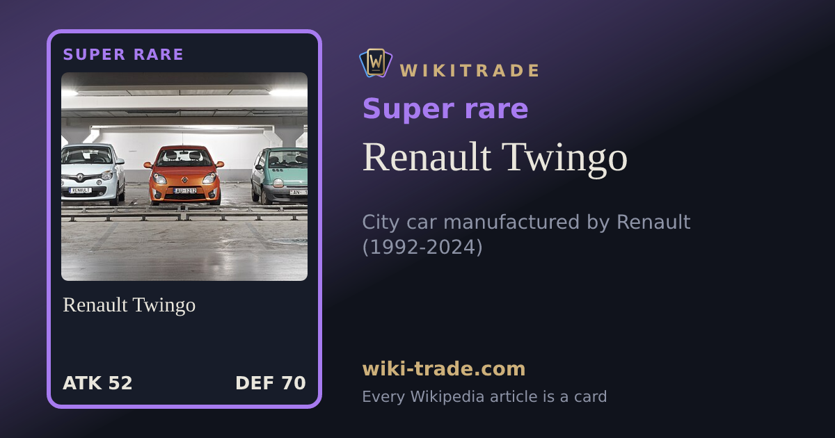 Renault Twingo — Super rare card