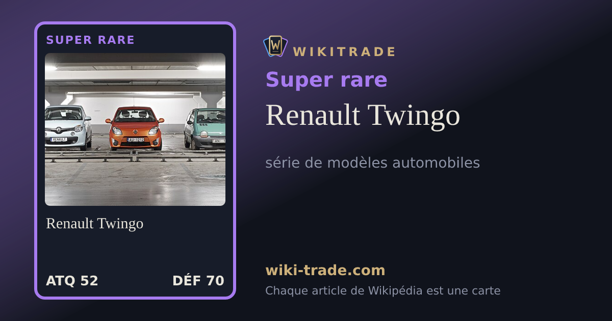 Renault Twingo — carte Super rare