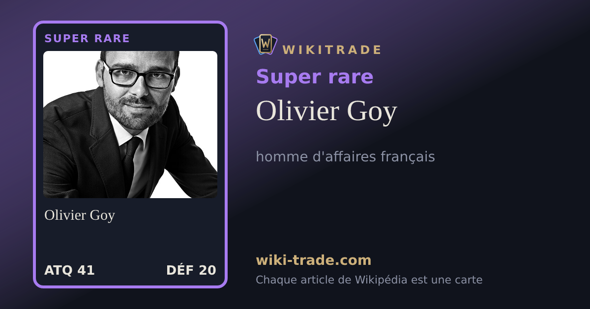 Olivier Goy — carte Super rare