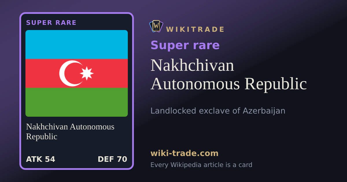 Nakhchivan Autonomous Republic — Super rare card