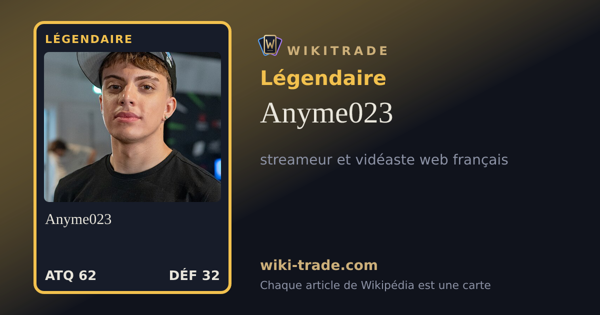 Anyme023 — carte Légendaire