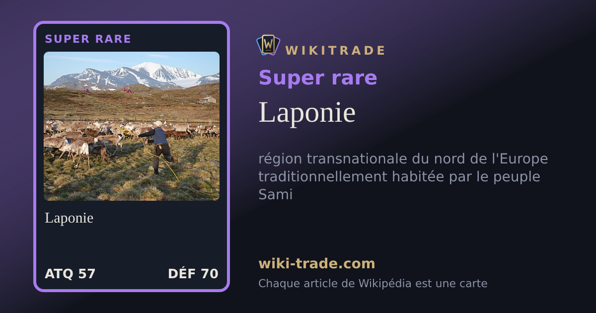 Laponie — carte Super rare