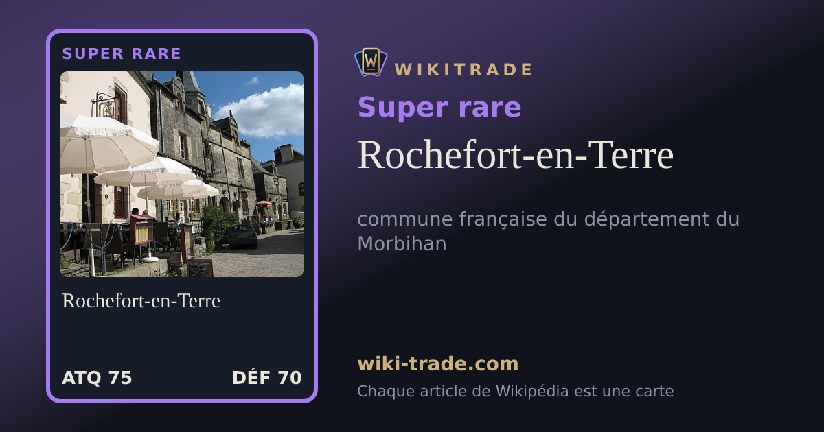 Rochefort-en-Terre — carte Super rare