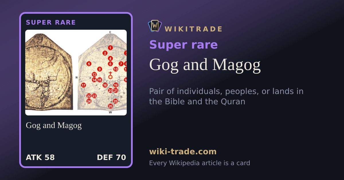 Gog and Magog — Super rare card