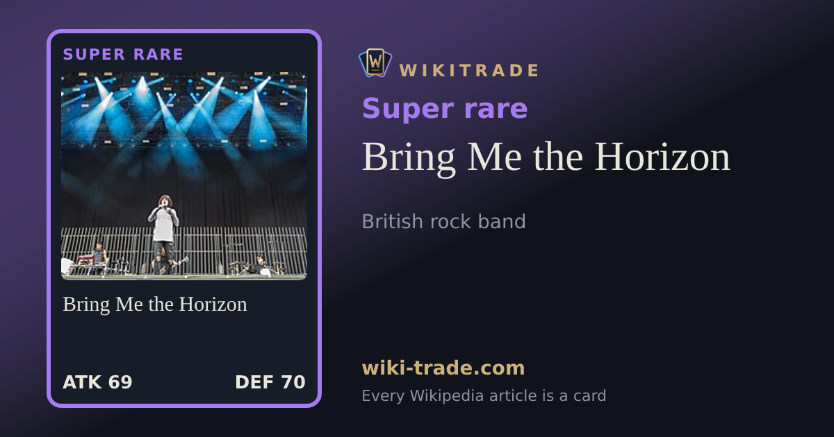 Bring Me the Horizon — Super rare card