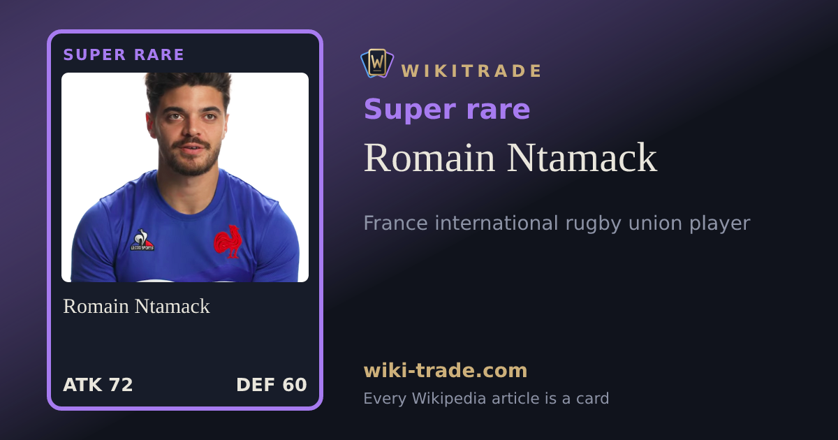 Romain Ntamack — Super rare card
