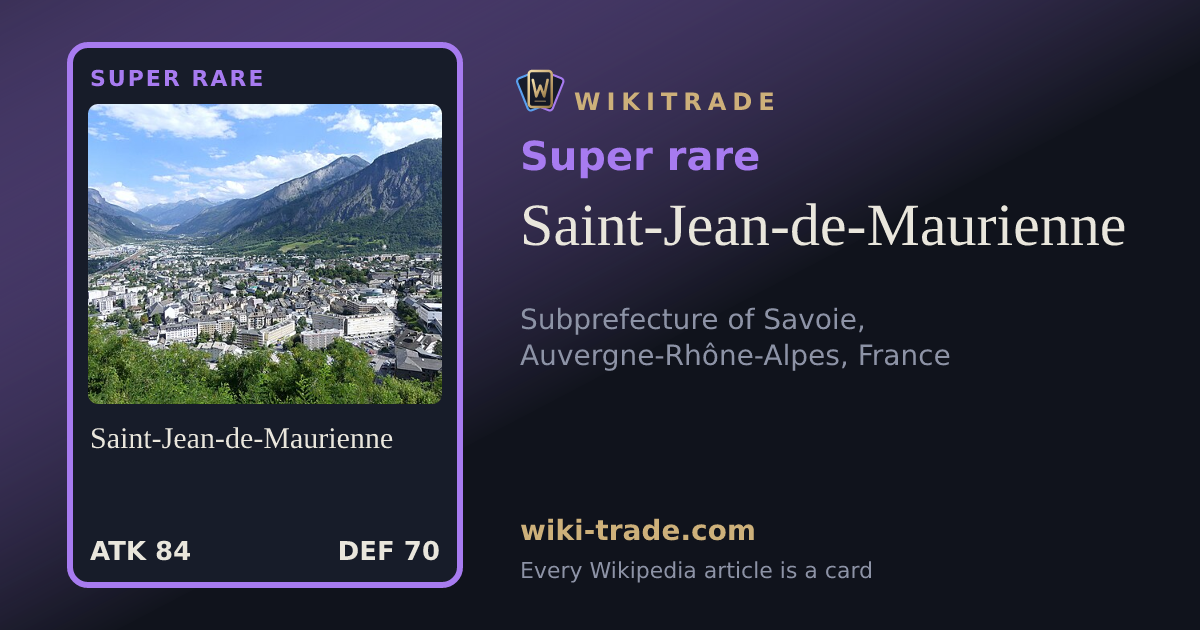 Saint-Jean-de-Maurienne — Super rare card