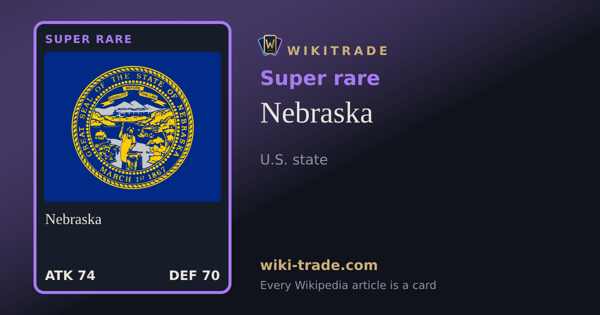 Nebraska — Super rare card