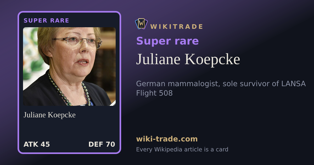 Juliane Koepcke — Super rare card
