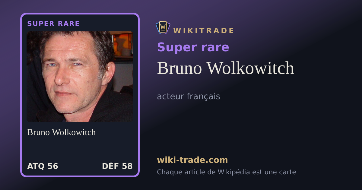 Bruno Wolkowitch — carte Super rare