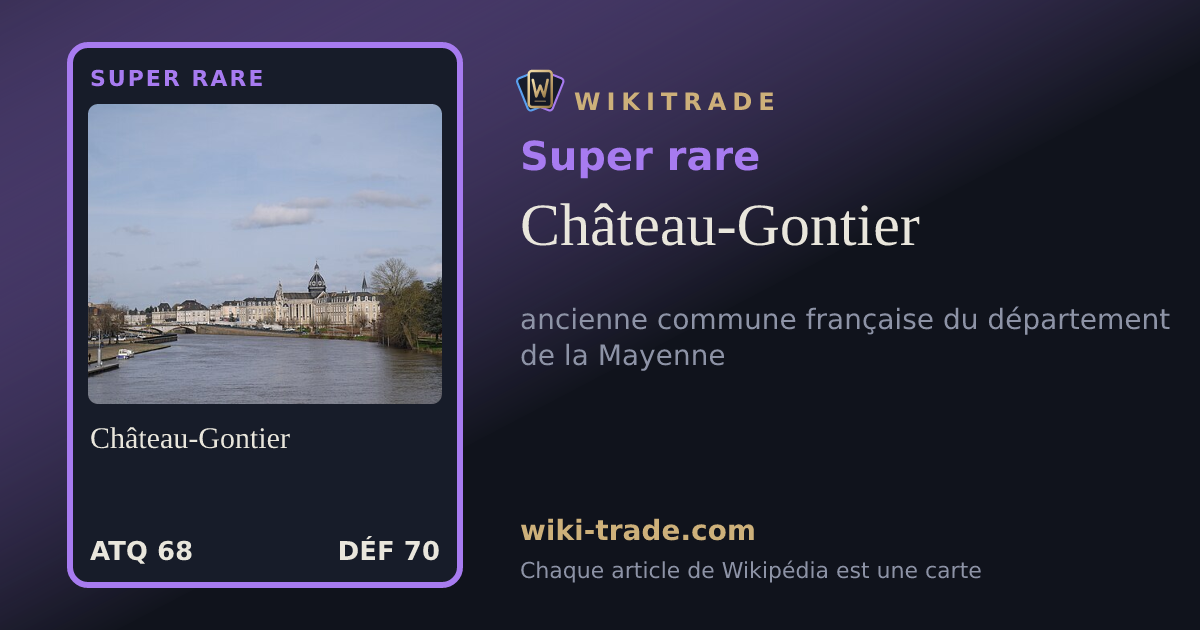 Château-Gontier — carte Super rare
