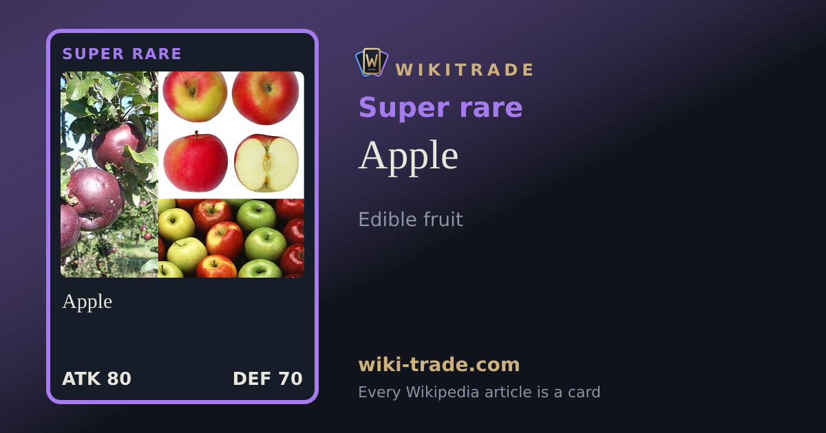 Apple — Super rare card