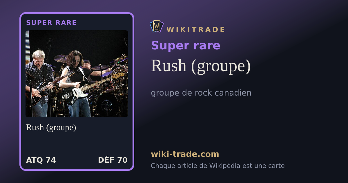 Rush (groupe) — carte Super rare