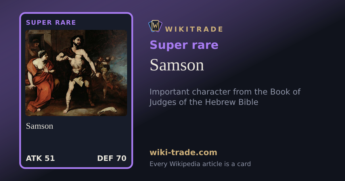 Samson — Super rare card
