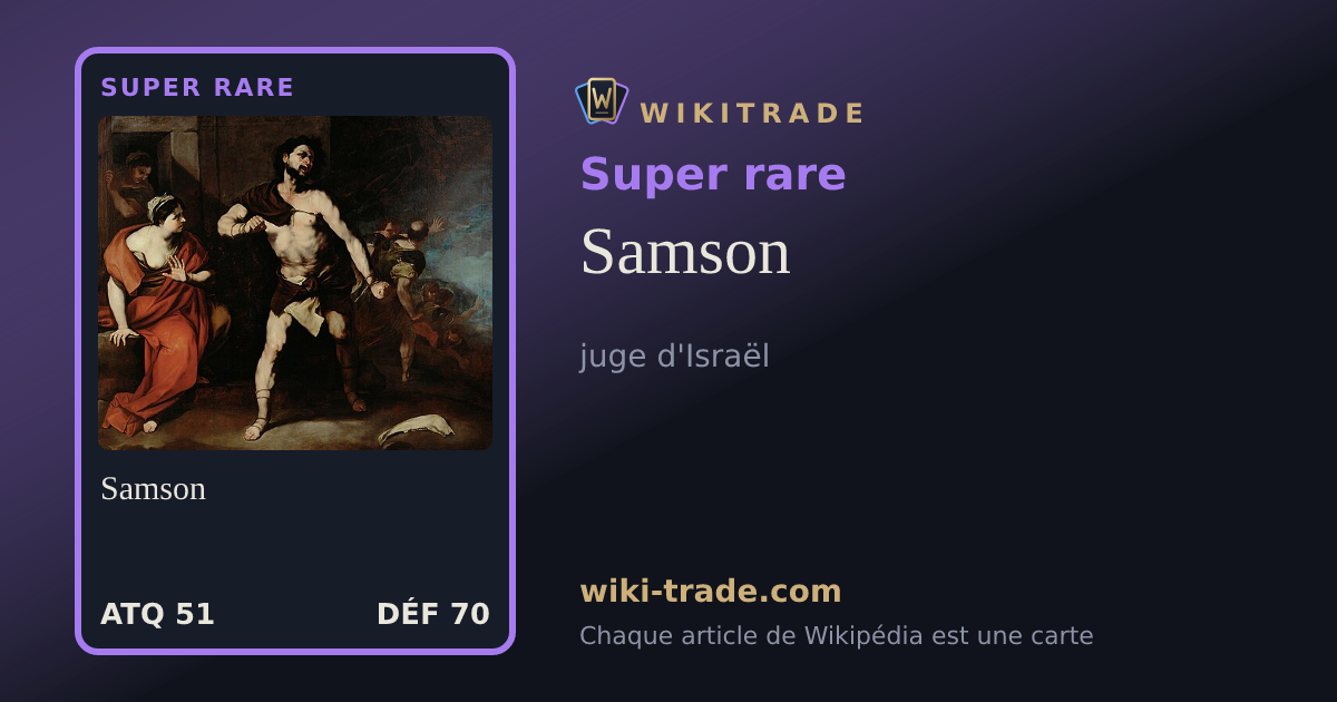 Samson — carte Super rare