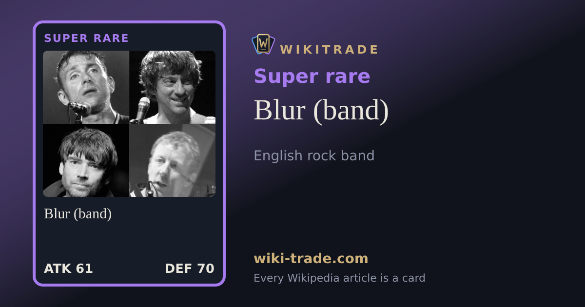 Blur (band) — Super rare card