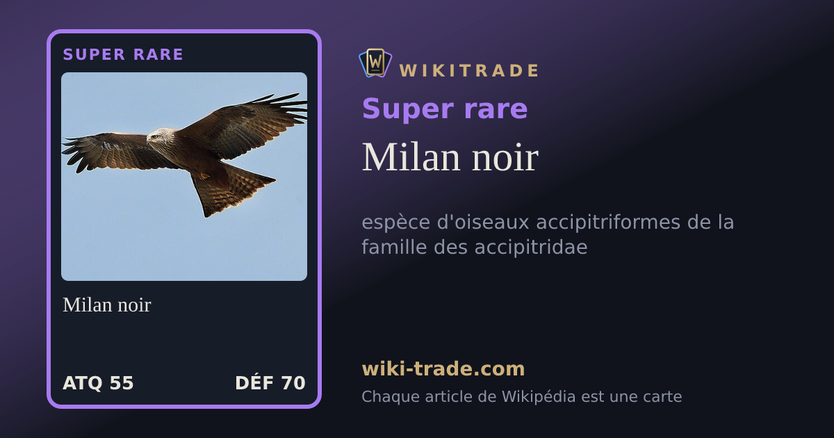 Milan noir — carte Super rare