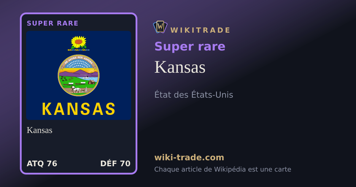 Kansas — carte Super rare