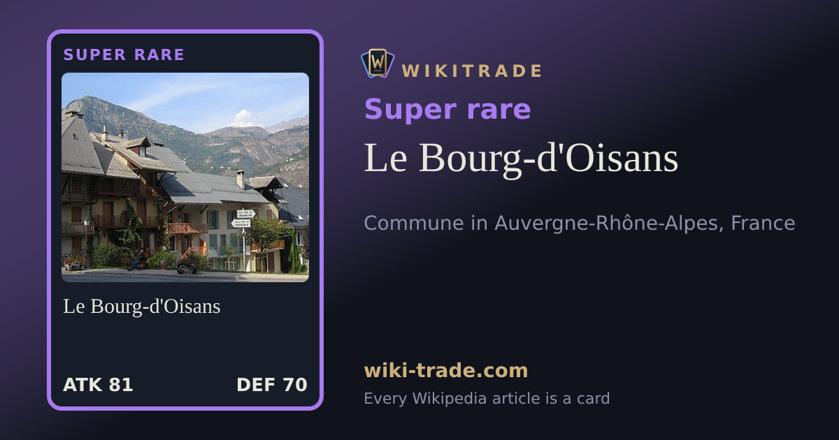 Le Bourg-d'Oisans — Super rare card