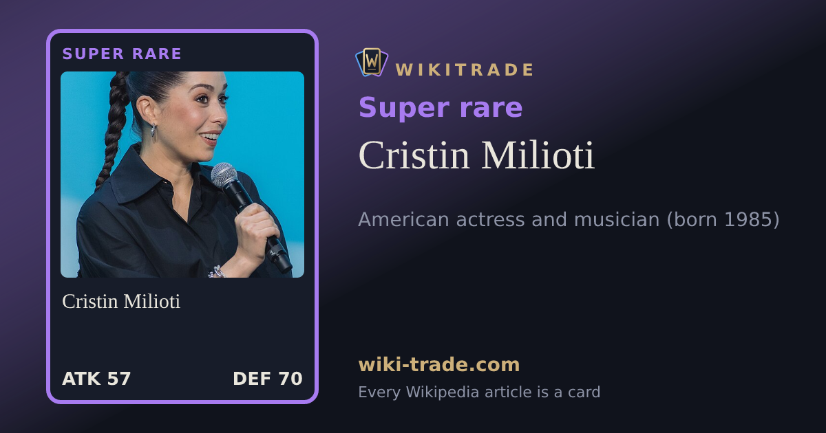 Cristin Milioti — Super rare card