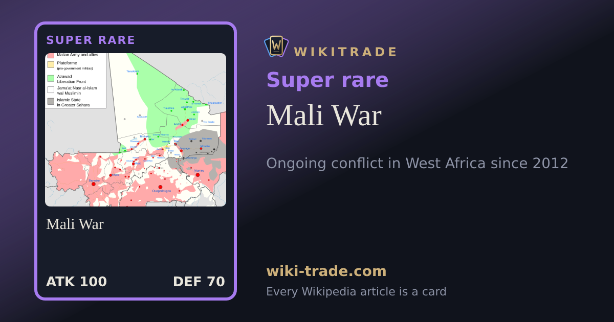 Mali War — Super rare card
