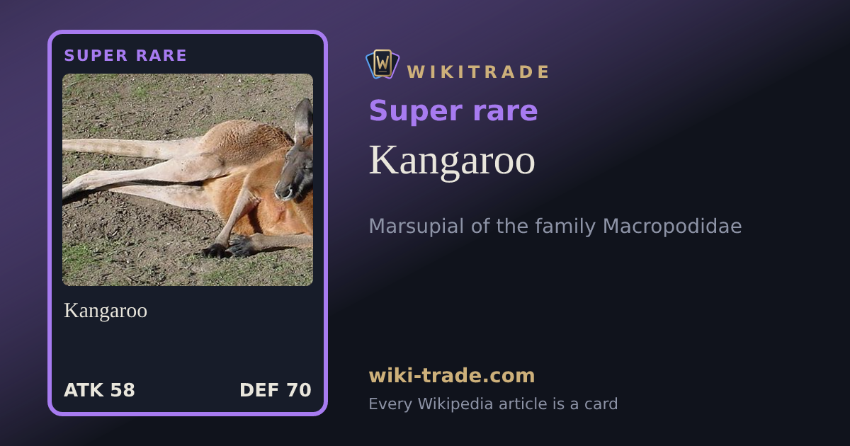 Kangaroo — Super rare card