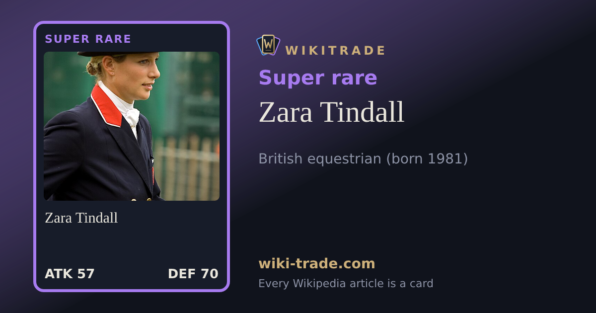 Zara Tindall — Super rare card