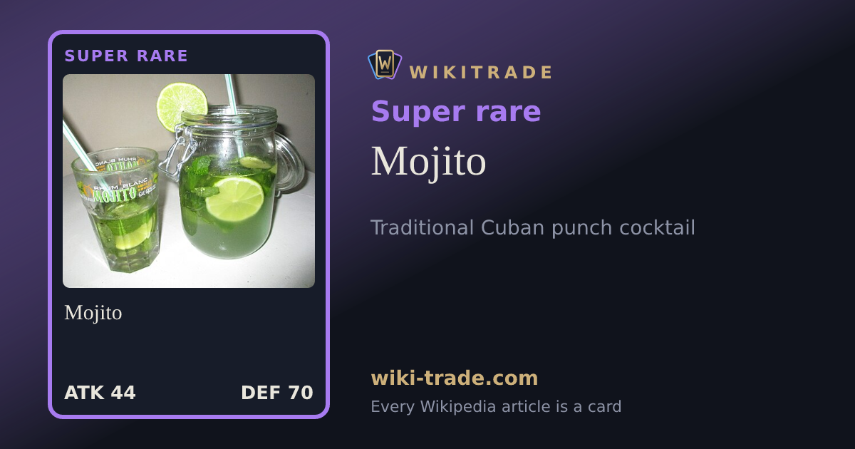 Mojito — Super rare card
