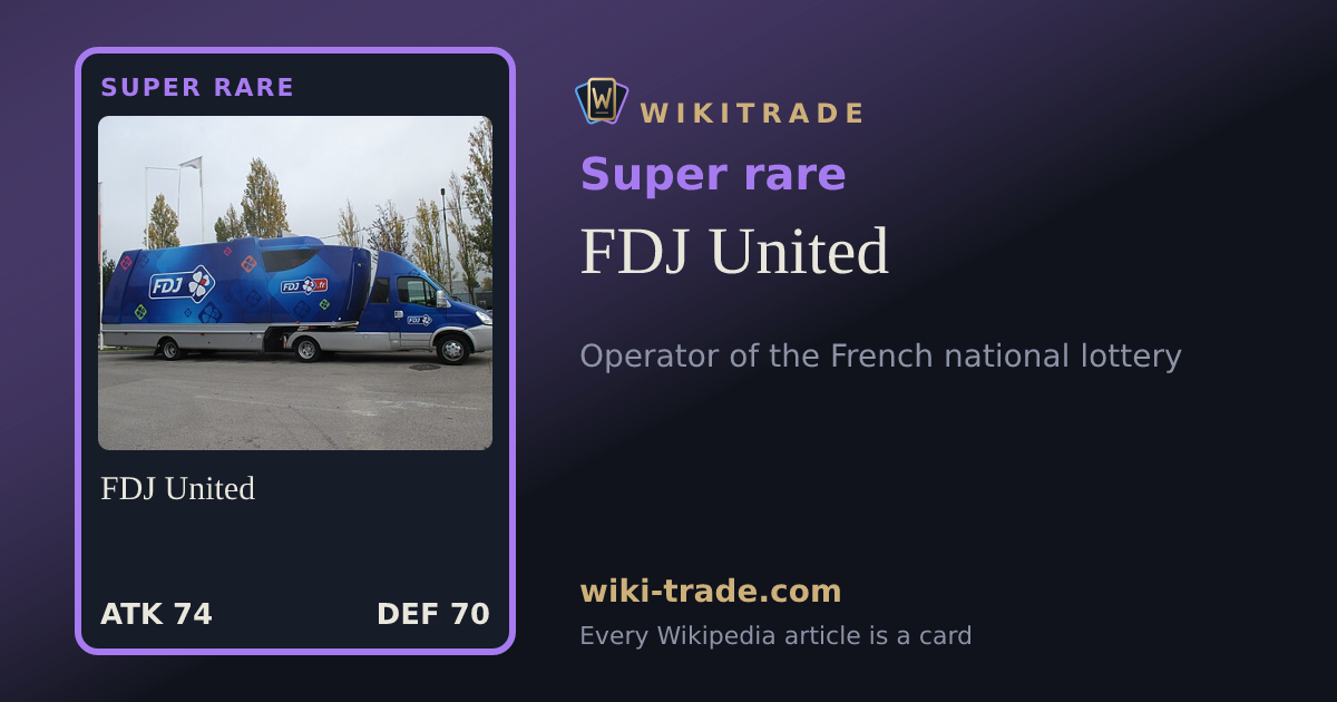 FDJ United — Super rare card