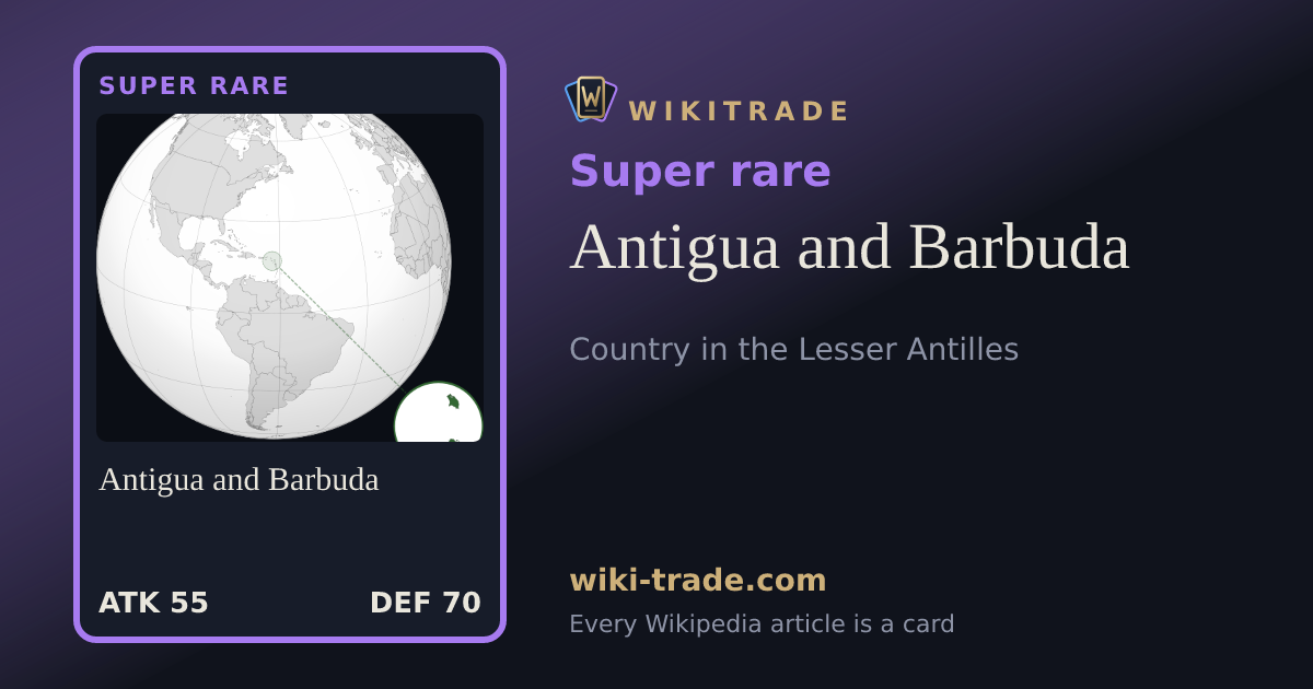 Antigua and Barbuda — Super rare card