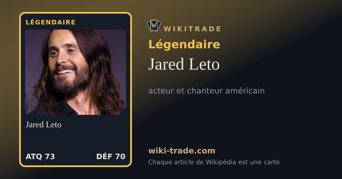 Jared Leto — carte Légendaire