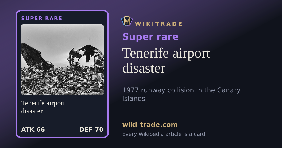 Tenerife airport disaster — Super rare card