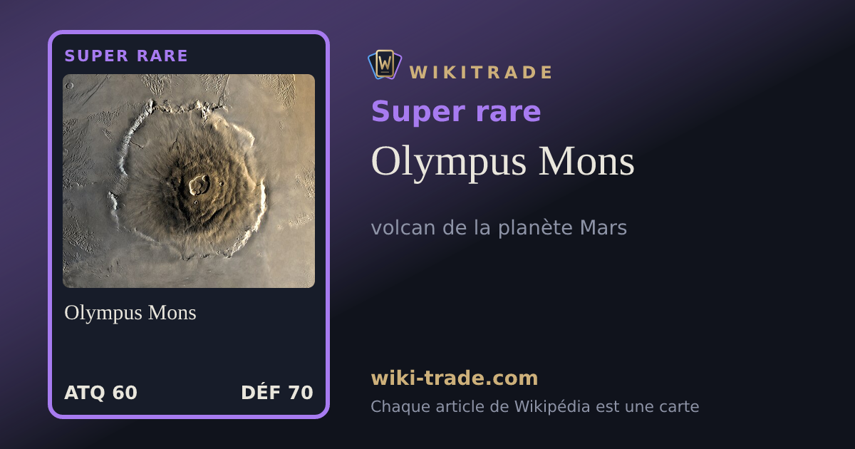 Olympus Mons — carte Super rare