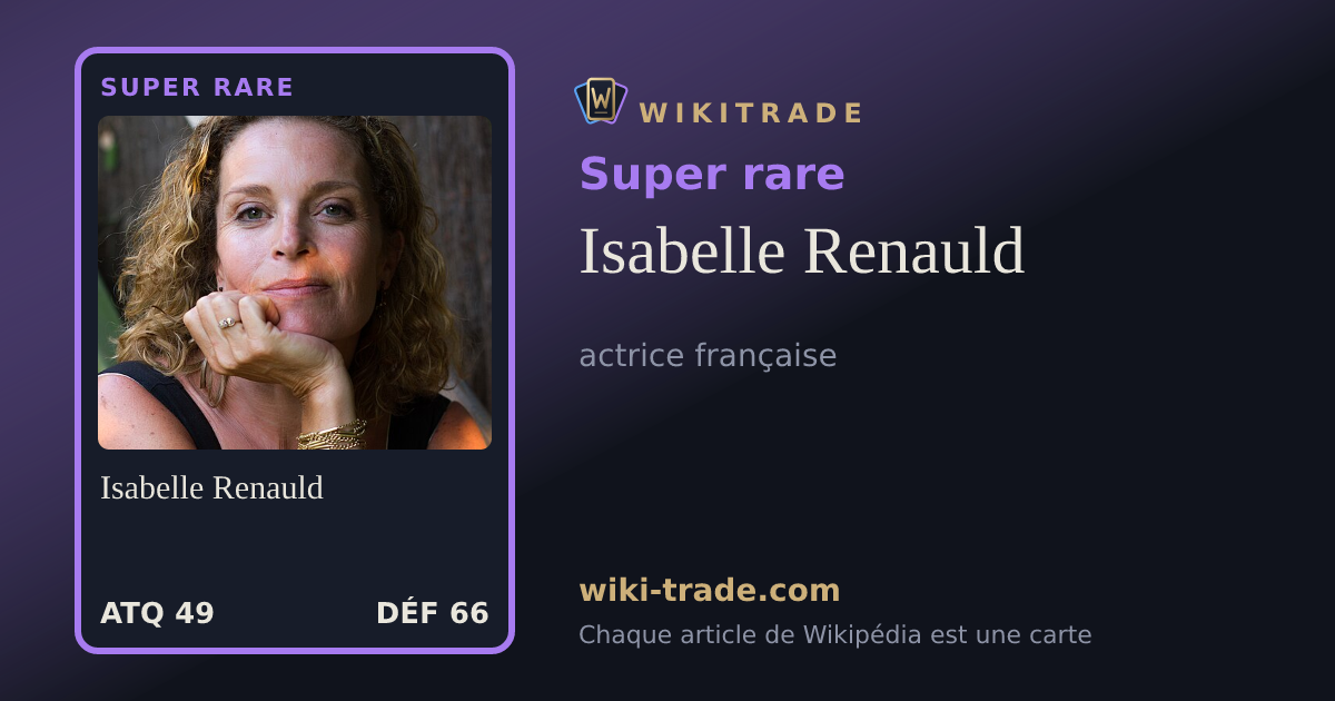 Isabelle Renauld — carte Super rare