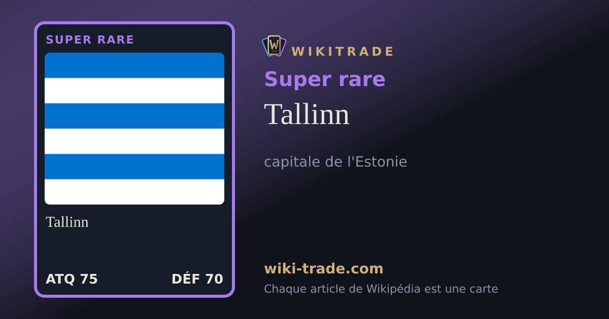 Tallinn — carte Super rare