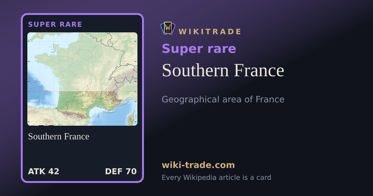 Southern France — Super rare card