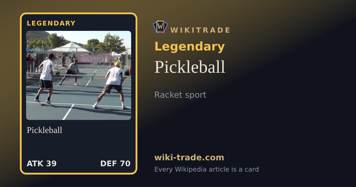 Pickleball — Legendary card