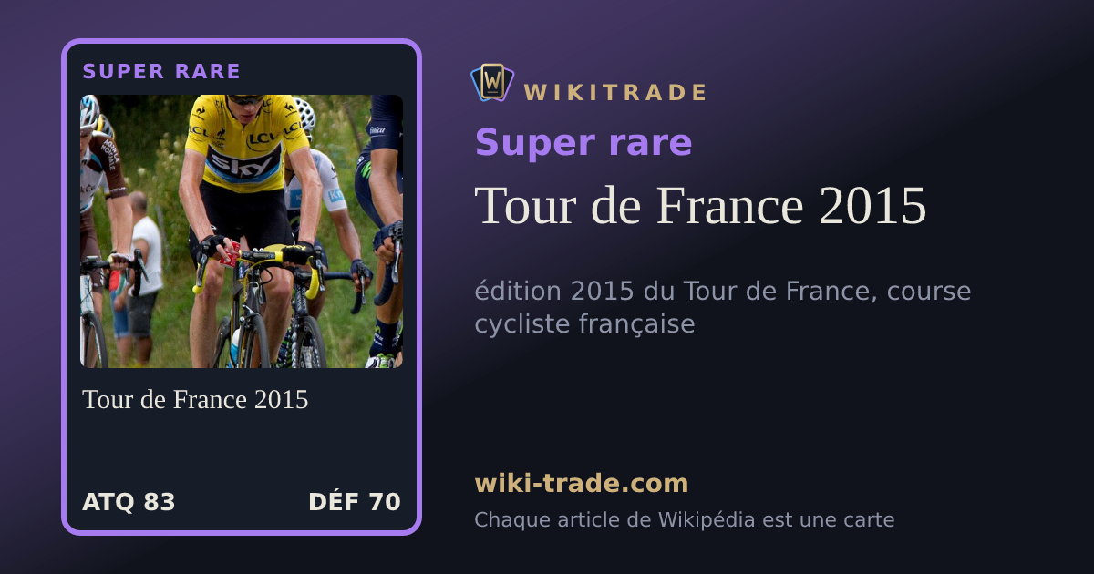 Tour de France 2015 — carte Super rare