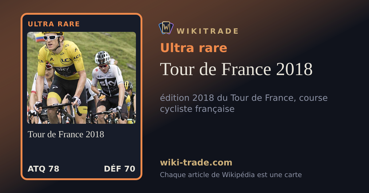 Tour de France 2018 — carte Ultra rare