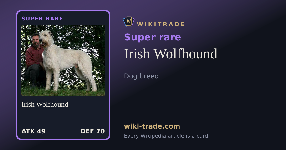 Irish Wolfhound — Super rare card