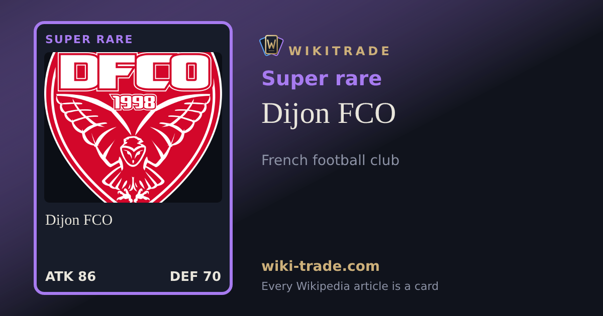 Dijon FCO — Super rare card