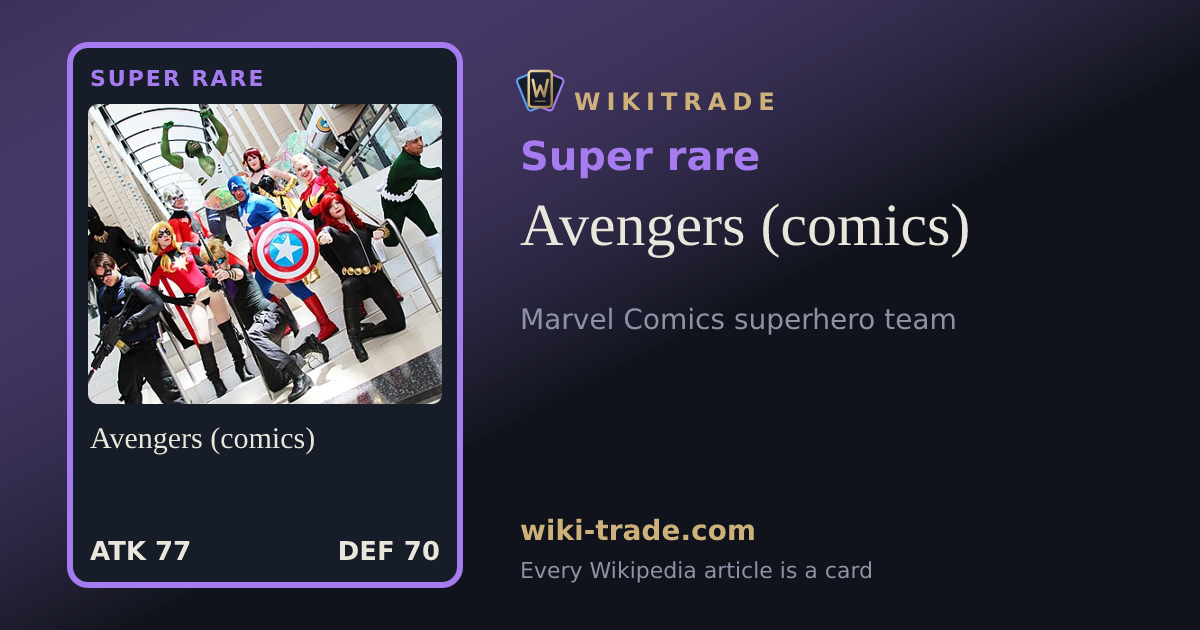 Avengers (comics) — Super rare card
