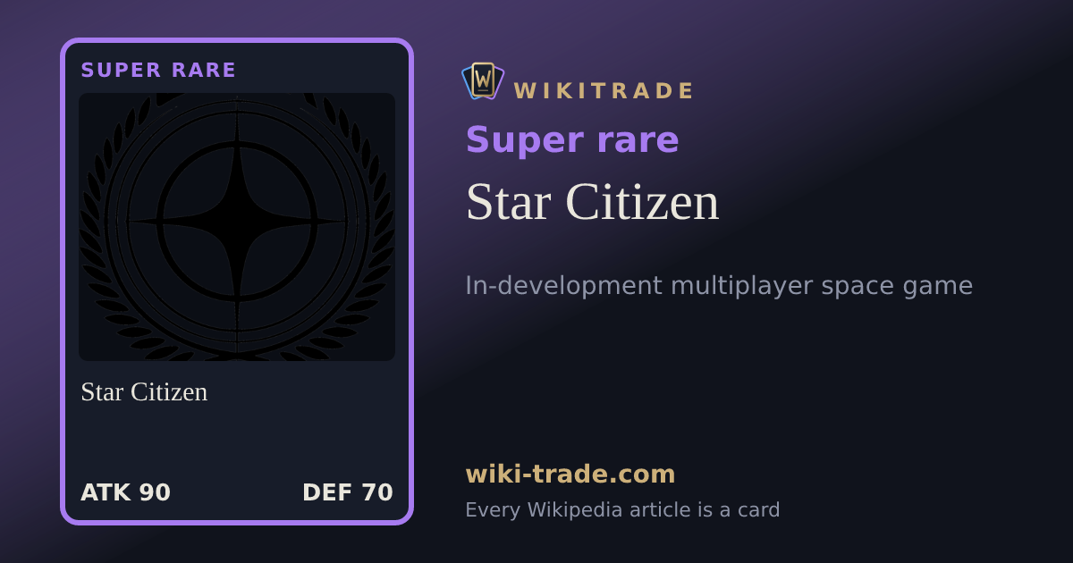 Star Citizen — Super rare card