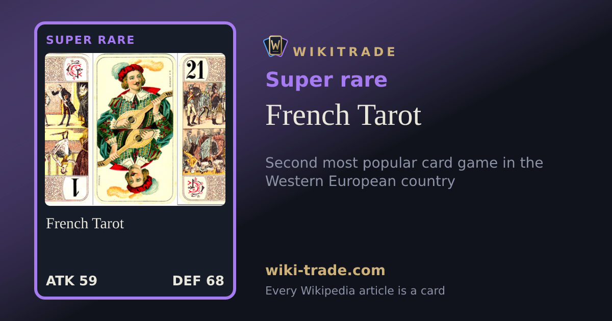 French Tarot — Super rare card
