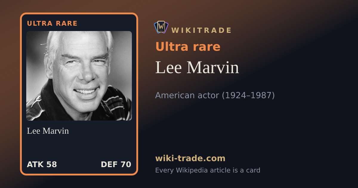 Lee Marvin — Ultra rare card