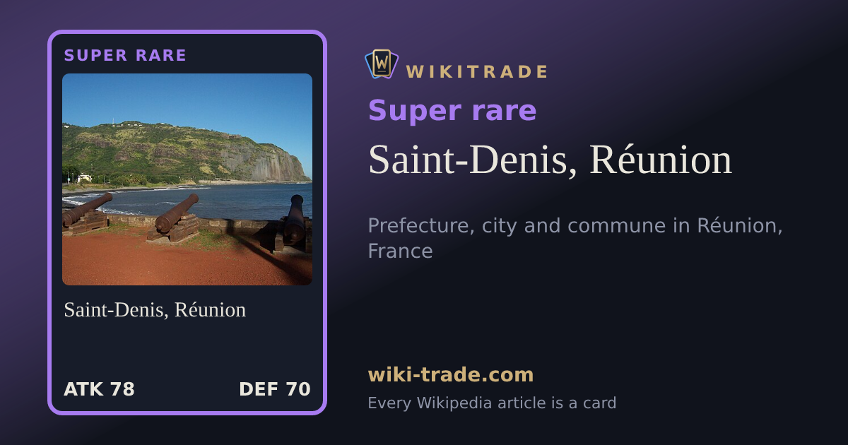 Saint-Denis, Réunion — Super rare card
