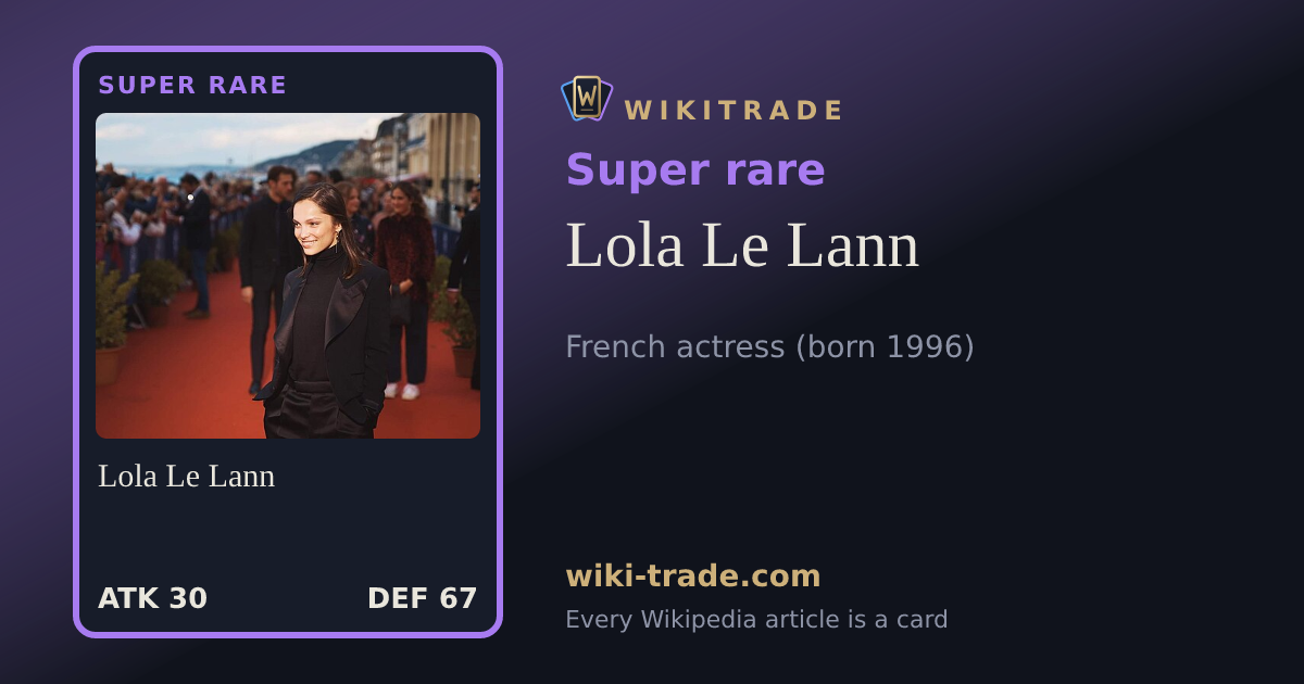 Lola Le Lann — Super rare card